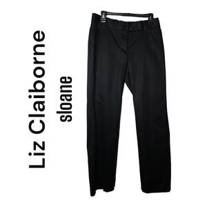NWT Liz Claiborne Women’s Size 8 Black Sloane Straight Leg Dress Pants